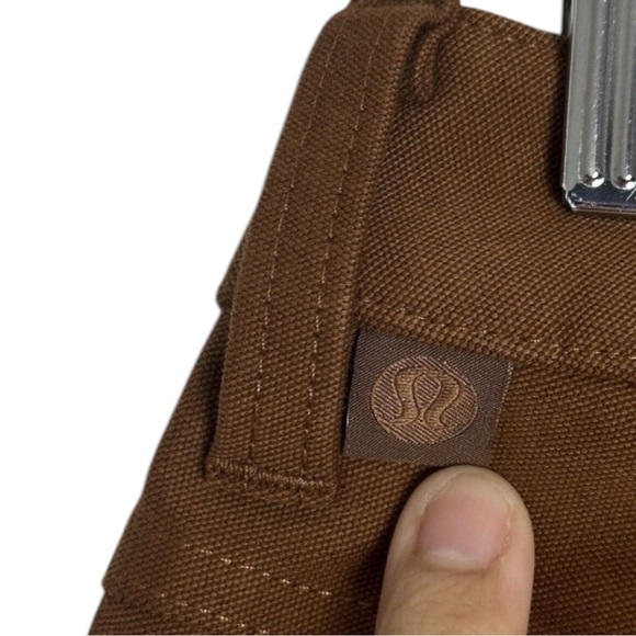 LULULEMON ABC Relaxed Utilitech Cropped Pants in Copper Brown Size 38 - Picture 6 of 11